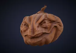 Creepy Pumpkin Jack-o-lantern sculpt