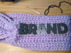 Decorative Alphabet Buttons for Crochet & Knitting