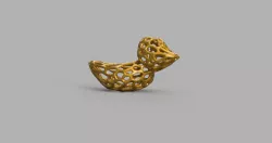Duck lowpoly/voxel/Voronoi Patterns