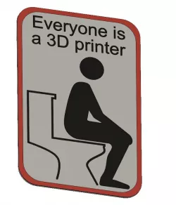 Everyone is a 3D printer Sign MMU
