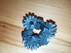 Geared fidget widget