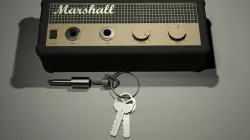 Guitar amp key holder