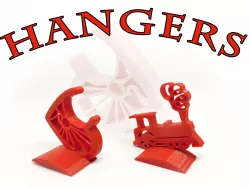 Heart shaped and steam engine shaped hooks / hangers