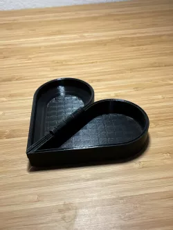 Hinged Half Heart Box