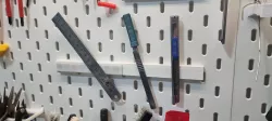 IKEA Pegboard magnet rail