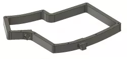 Iris Keyboard Rev4 Mid Layer - 1.5mm plates, stand-off free - Integrated Supports