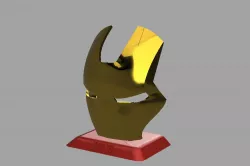 Ironman face mask with stand