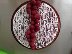 Japanse Waves pattern for Raspberry Tart