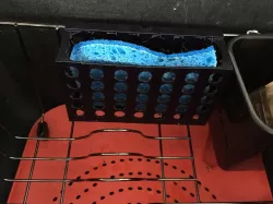 Kitchen sink sponge holder