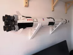LEGO Saturn V wall hooks
