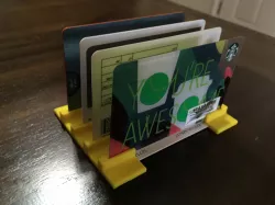 Letter Organizer - upcycling gift/credit cards