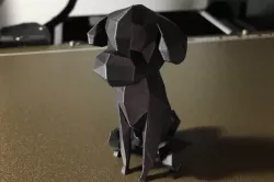Low-Poly Poodle Dog