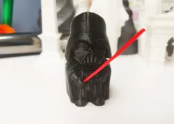 Mini Dart Vader with filament lightsaber