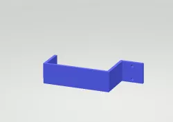Minimalistic under table headset holder or cable organizer