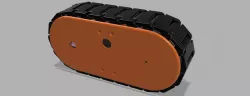 Modular Rover Tracks - Adafruit Mini Red Round Robot Chassis