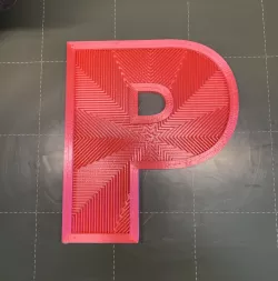 Monogram Letter P