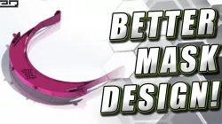 NEW Covid-19 Face Shield Design (Prints ~4X Faster, No Elastic Required, Printable Straps!)