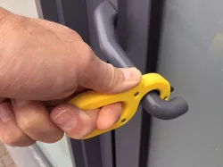 No touch door handle opener
