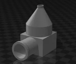 Nozzle and balloon attachment for balloon car project