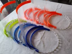 one piece face shield strap