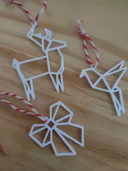 Origami Christmas Ornaments