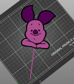 Piglet cake topper