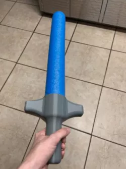 Pool Noodle Sword Handle