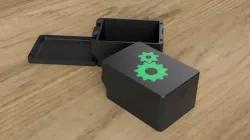 Print in place box with lid