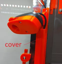 Prusa Box Web cam rail harness cover