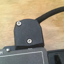 Prusa Mini+ heatbed connector cover - 48deg longer