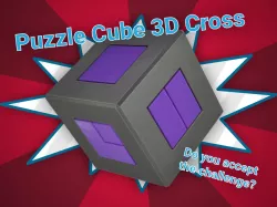 Puzzle Cube 3D Cross