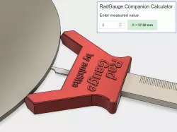 Rad Radius Gauge - the RadGauge - With Companion App