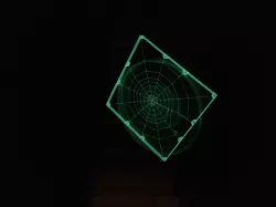 Realistic spider web