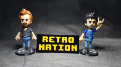 Retro Nation Logo for 3D Printing