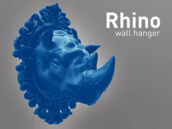 Rhino Trophy Wall Hanger