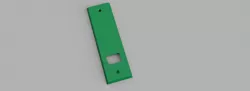 Rolling shutter ribbon cover plate (easy replace)