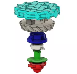 SilverBee Fighting Top (Beyblade Style)