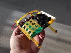 Simple shock damper for CNC 3018 with controller mount