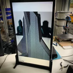 Simple vertical monitor mount / stand ( for 28" Samsung U28E59D monitor )