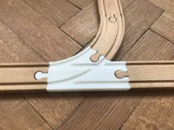 Small 45deg Switch - Brio/IKEA Wooden Train Track