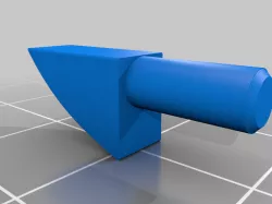 Small but sturdy shelf support tabs (taquets)