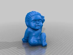 Smiling Buddha Child Figure