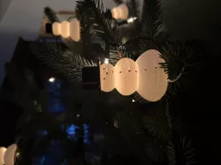 Snowman attachments for chain of lights (for Christmas trees)