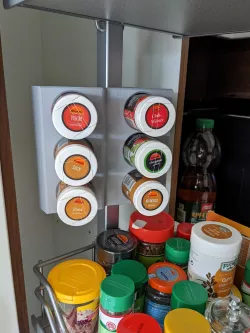 Spice holder for the apothecary cabinet