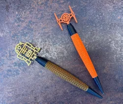 Star Wars OnTop for Pen (TIE + R2D2) - Star Wars Aufsatz für Kugelschreiber (TIE + R2D2)