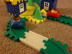 Straight Waffle Block Road