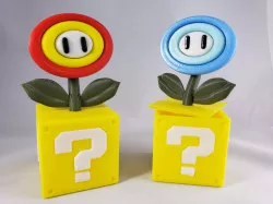 Super Mario Fire or Ice Flower with Switch card storage