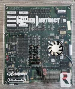 Switch holder for consolized Killer Instinct arcade PCB dual board mod