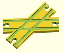 Toy Wood Train Track / Spielzeug Holzeisenbahn Schienen / Kreuzung X / BRIO Thomas IKEA eBay kompatibel