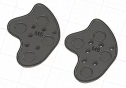 TRACKBALL MOUSE 1 PIECE MOUNT ( M5, M6 ) BOLTS